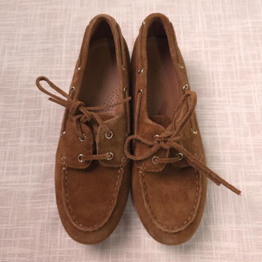 Madewell Shoes Jamie Boat Shoe Moccasins Brown Suede - Size 6.5